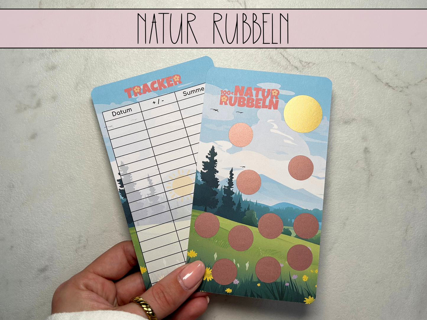 Natur Rubbeln