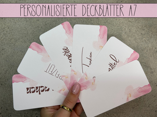 A7 Deckblätter Minimalistisch