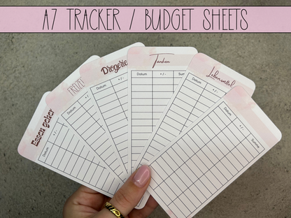 A7 Tracker / Budget Sheets Minimalistisch