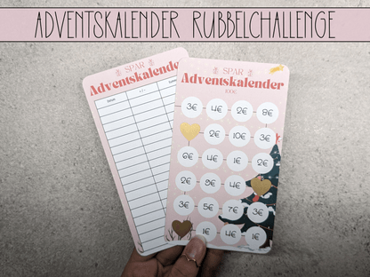 Adventskalender Rubbelchallenge - Budgethelden