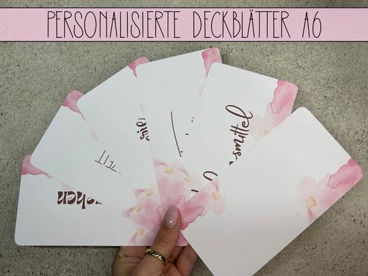 A6 Deckblätter Minimalistisch