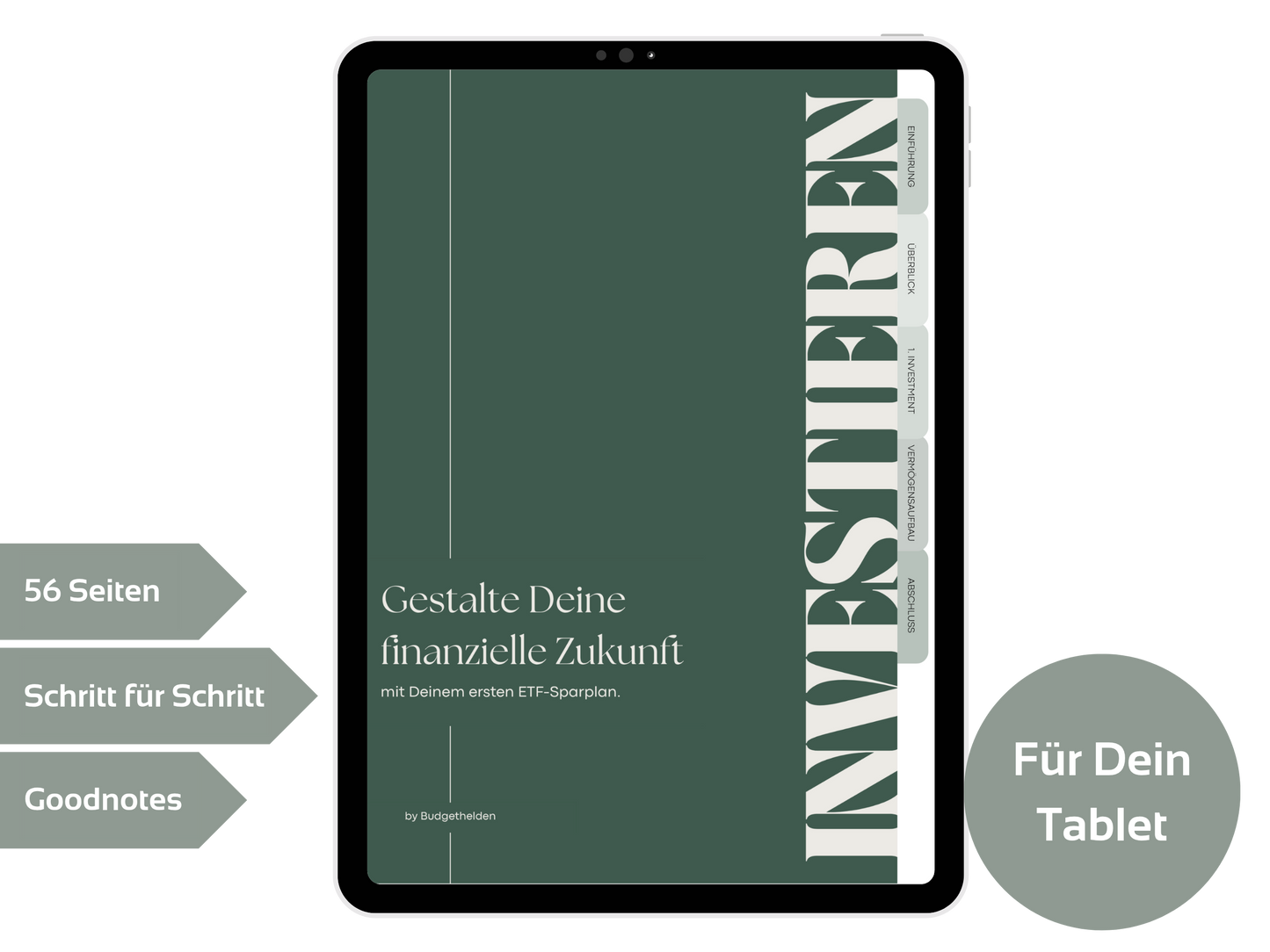 Digitales Workbook Investieren fürs Tablet
