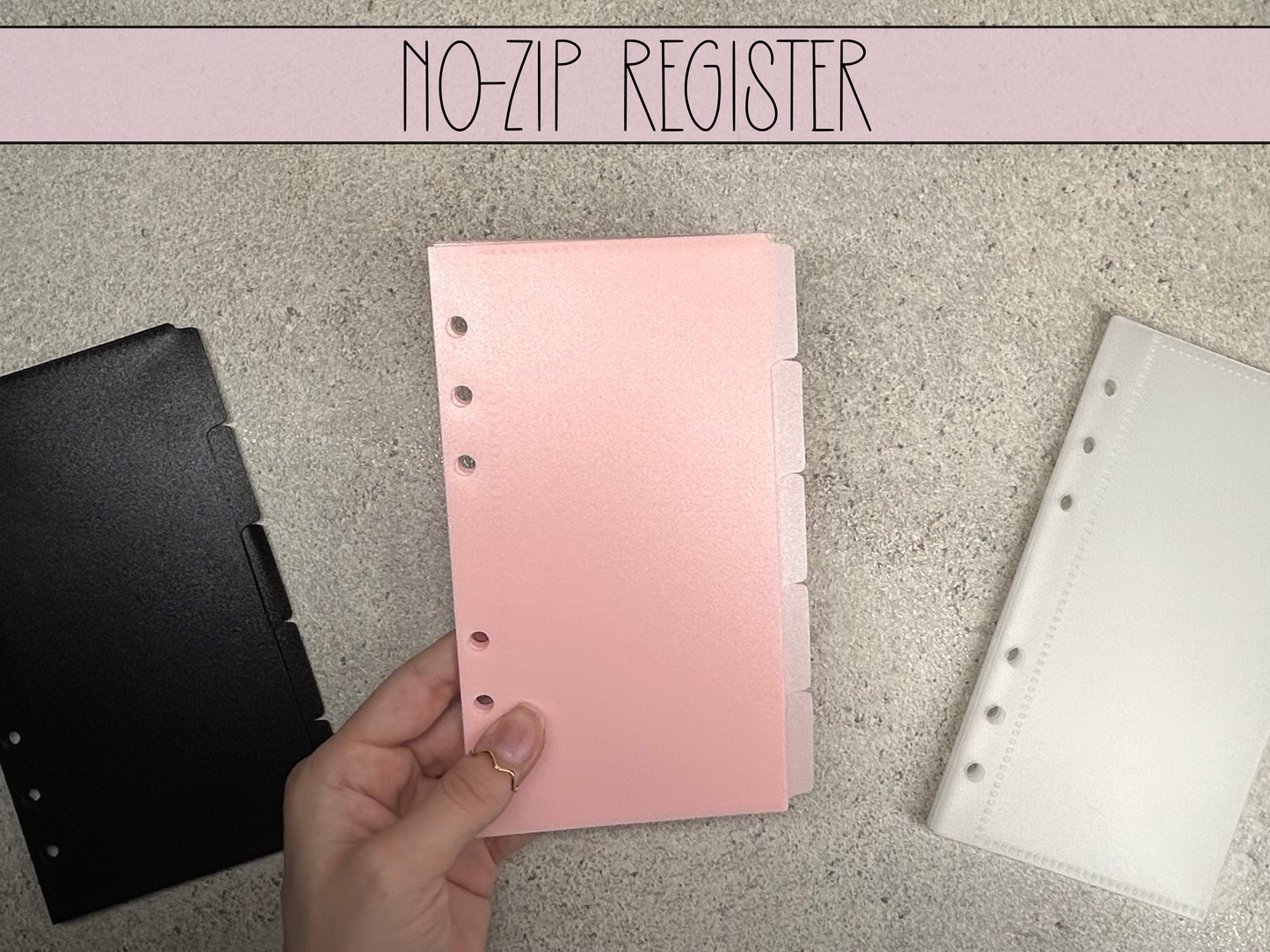 No-Zip Folien 5er Set mit Register