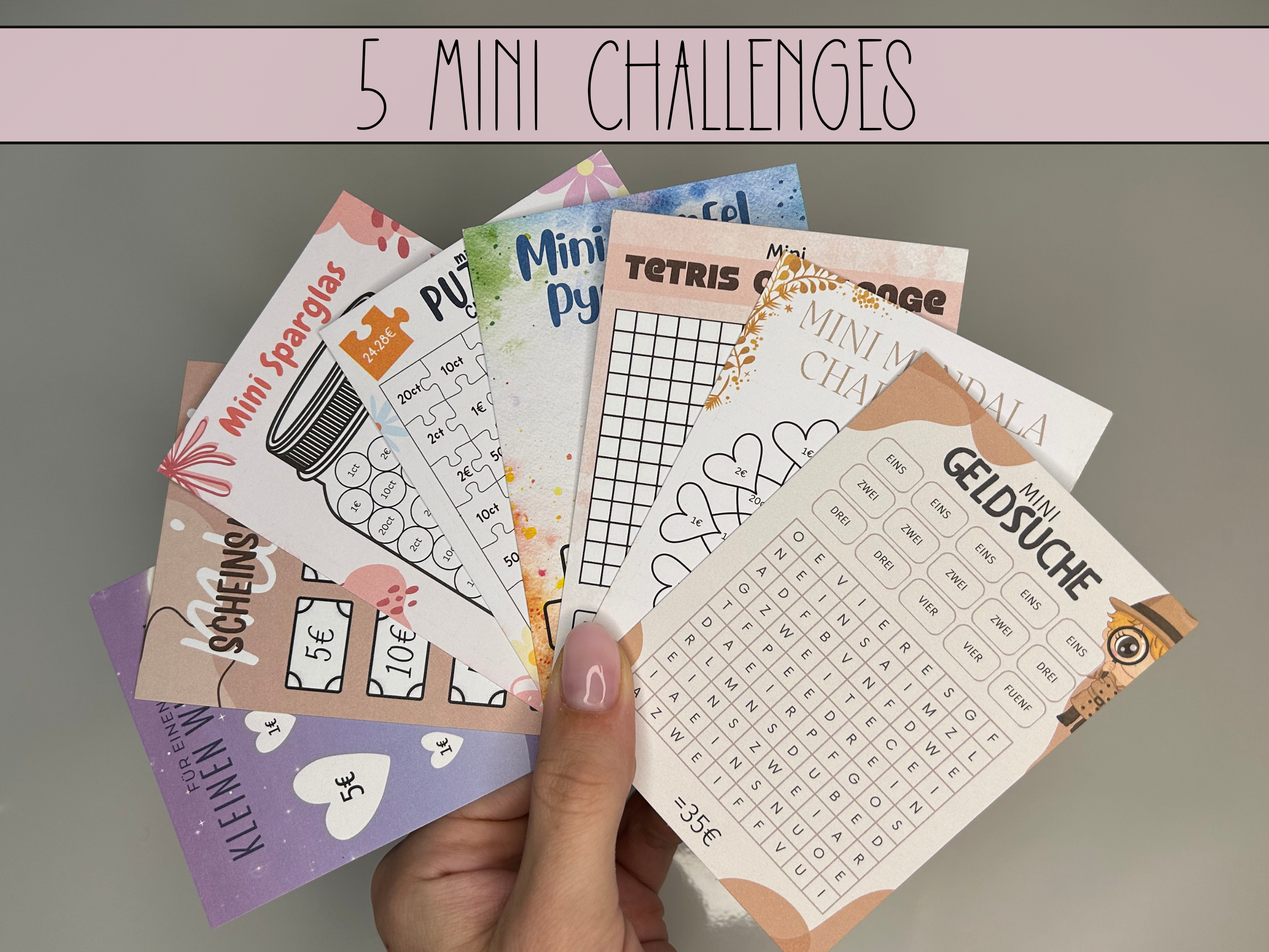 5 Mini Challenges Set – Budgethelden