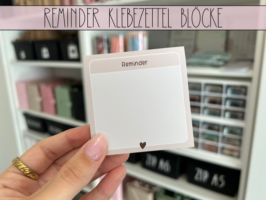 Reminder Klebezettel Block