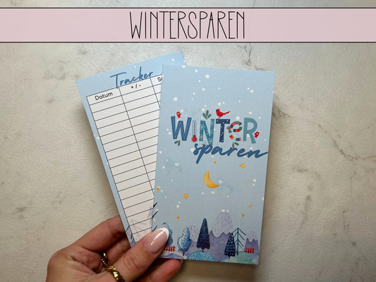 Wintersparen Klappkarte