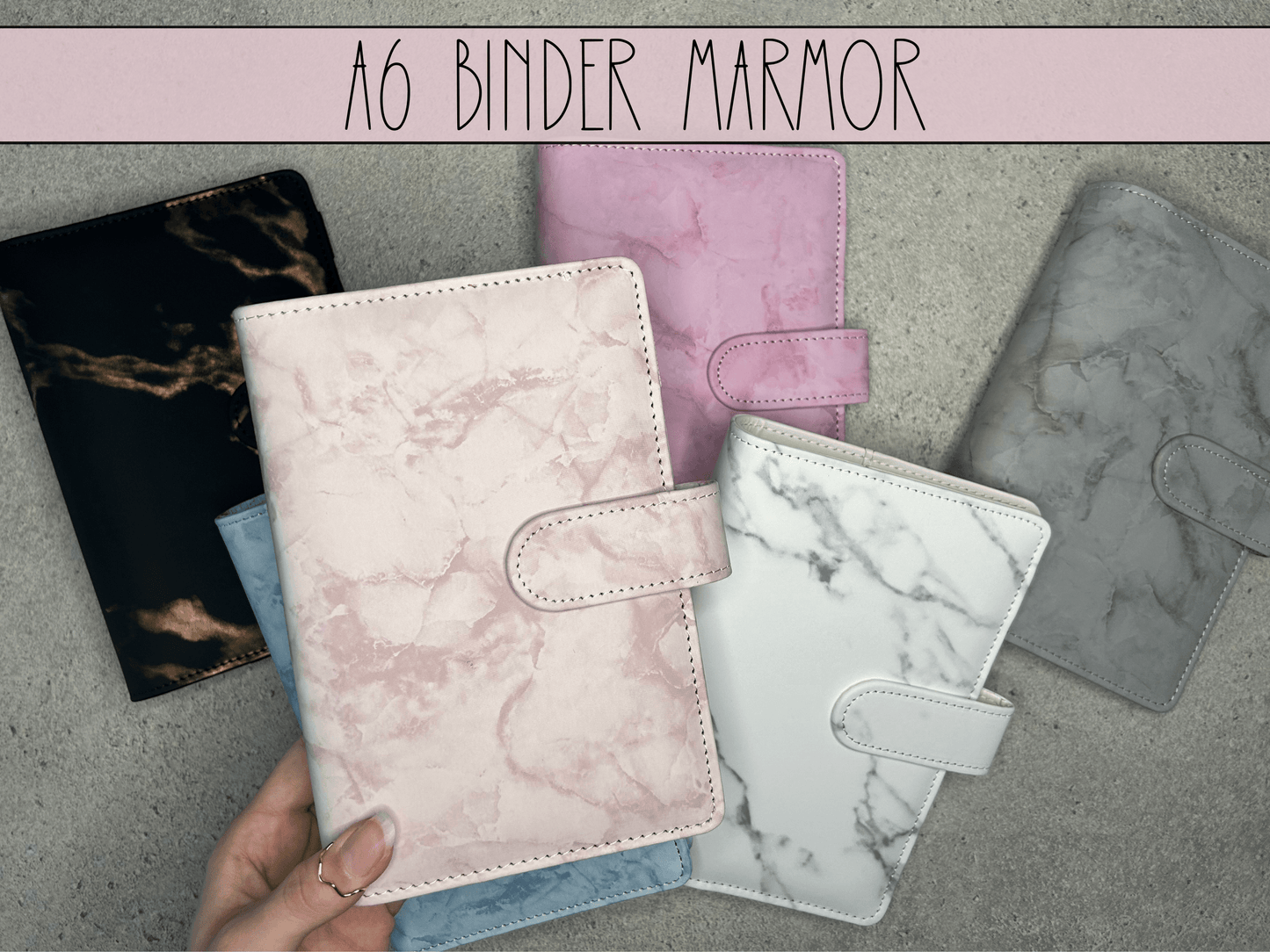 A6 Budget Binder Marmor - Budgethelden