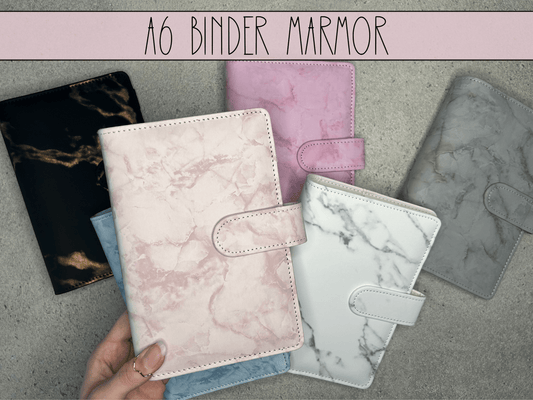 A6 Budget Binder Marmor - Budgethelden