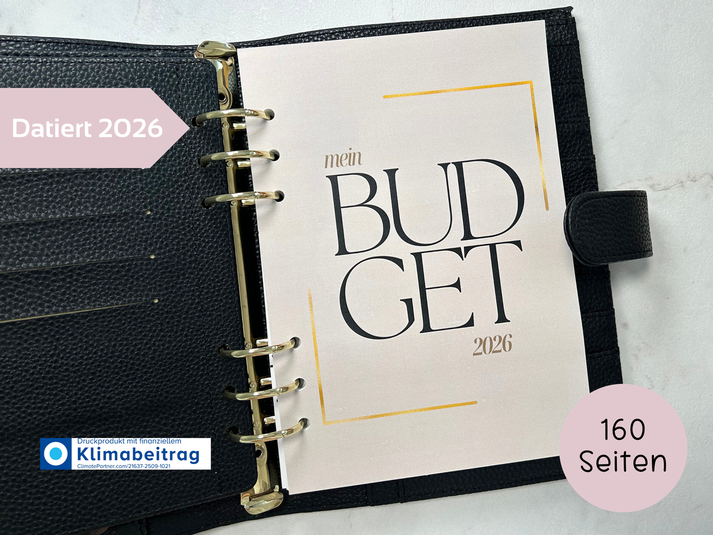 NEU Jahresplaner 2026 Datiert A5 Einlagen gelocht