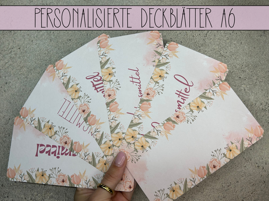 A6 Deckblätter Flower
