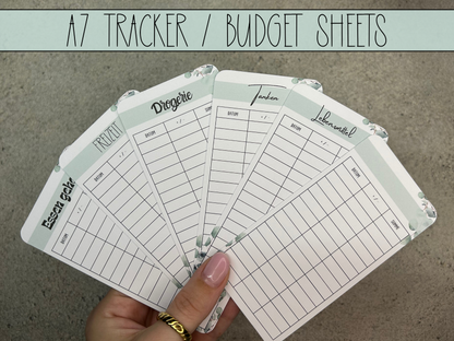 A7 Tracker / Budget Sheets Eukalyptus