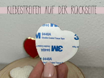 Glitzer Patches Herz