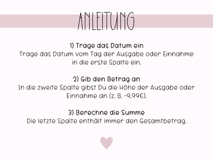 10x Budget Sheets Ästhetik
