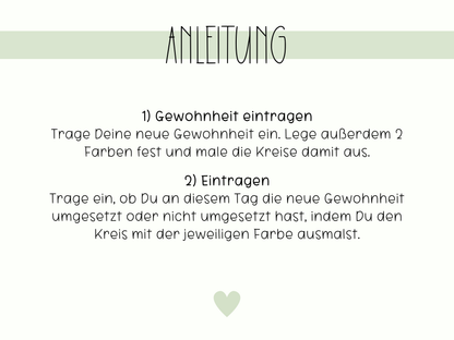 Habit Tracker Gewohnheiten