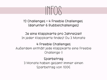 Klappkarten Jahreschallenge