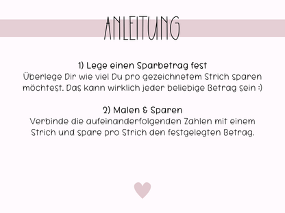 Sparen nach Zahlen Challenge - Budgethelden