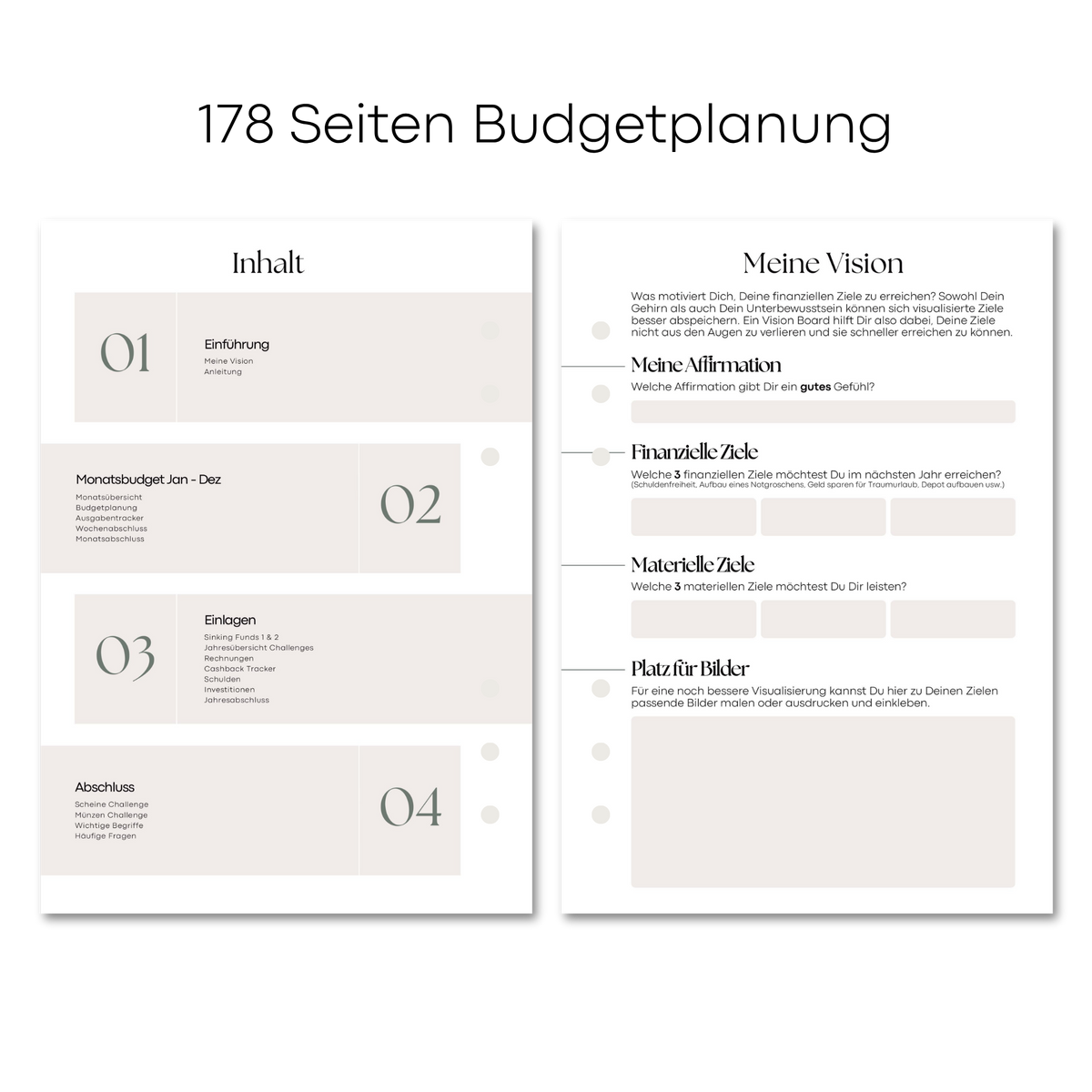 A5 Deluxe Binder Budgetplaner Set