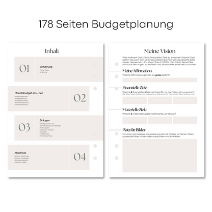 A5 Deluxe Binder Budgetplaner Set