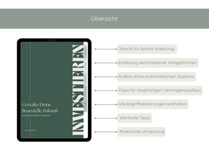 Digitales Workbook Investieren fürs Tablet