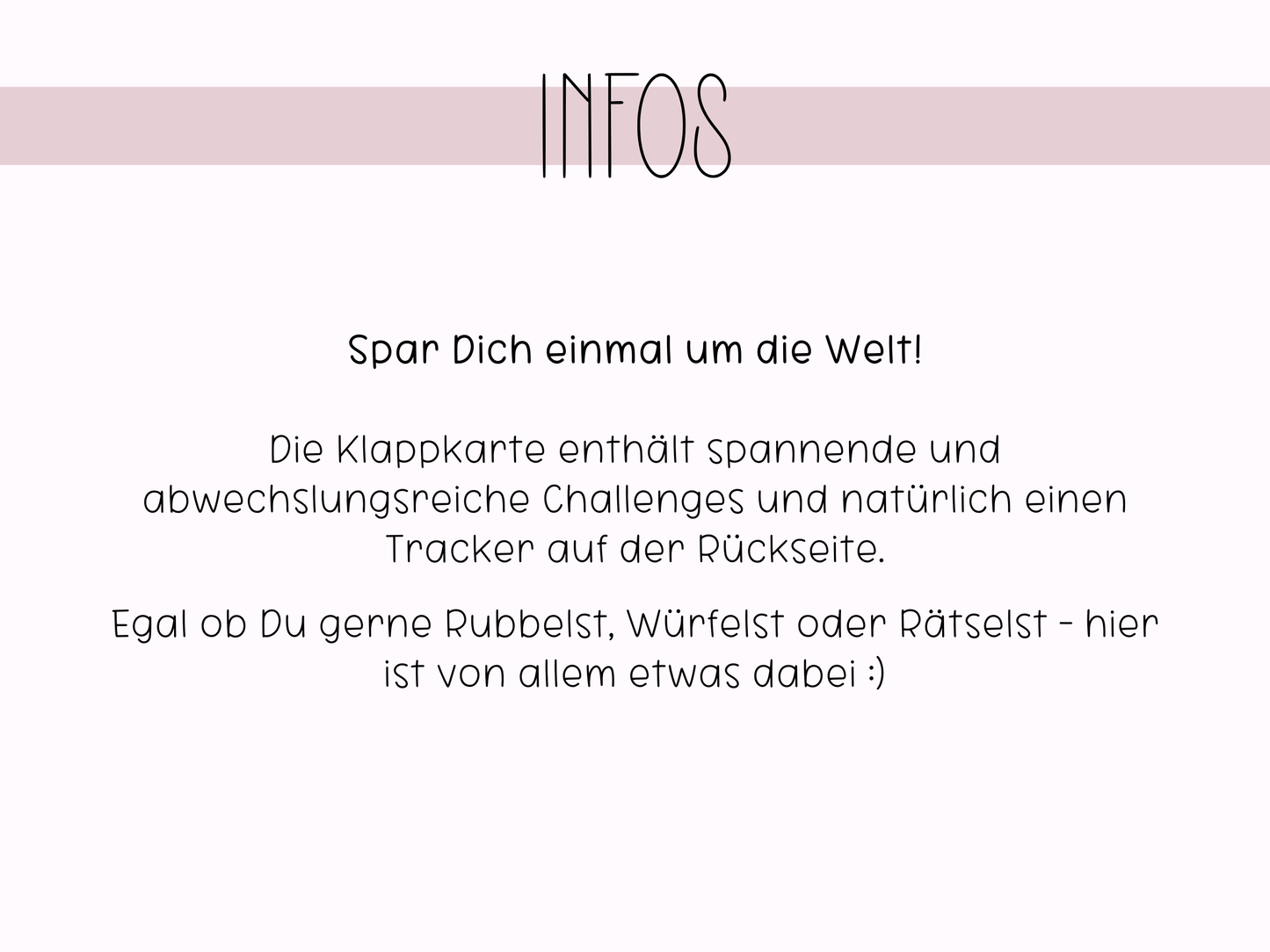 Weltreise Klappkarte