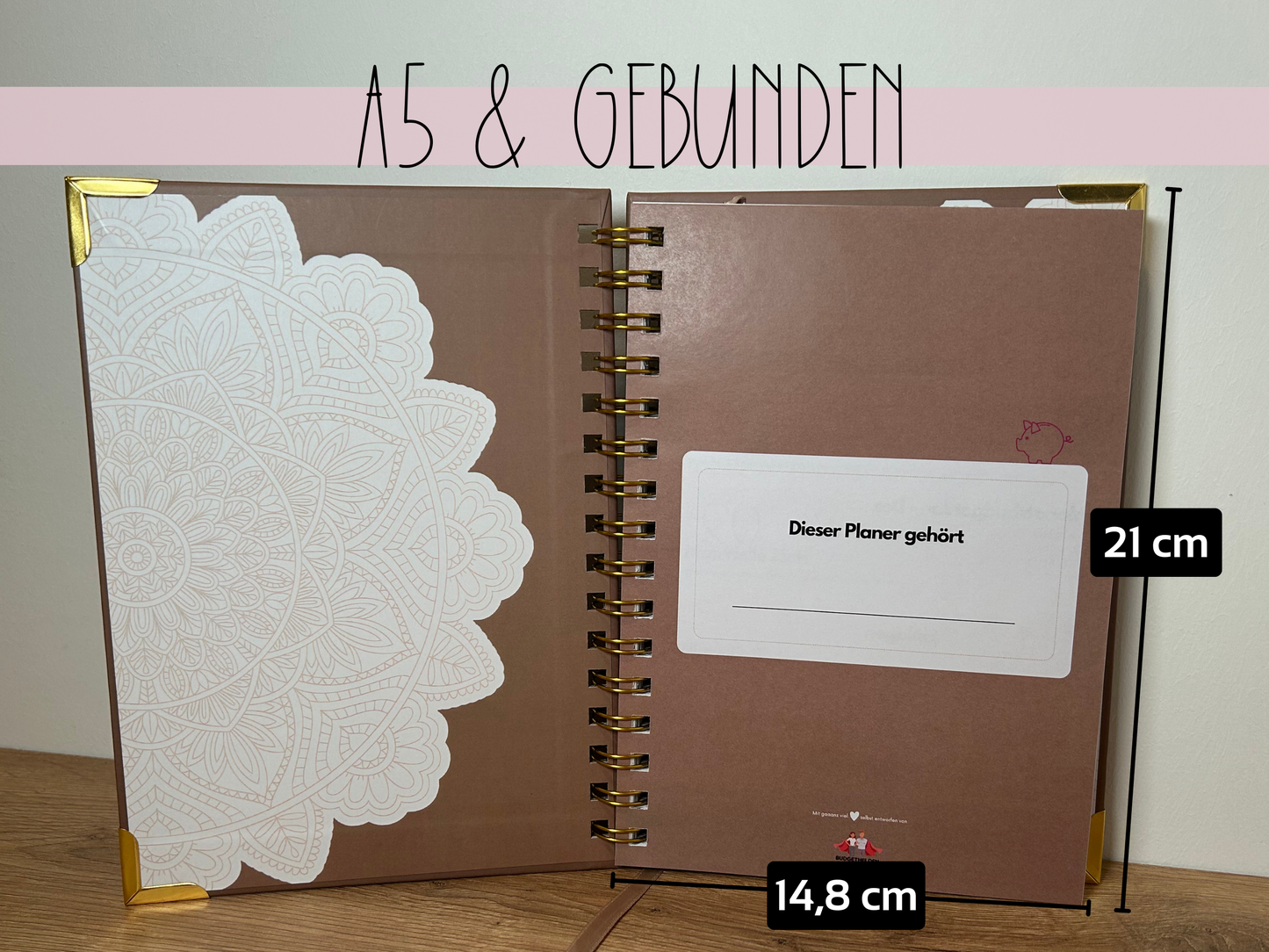 NEU Premium Jahresplaner A5 Gebunden