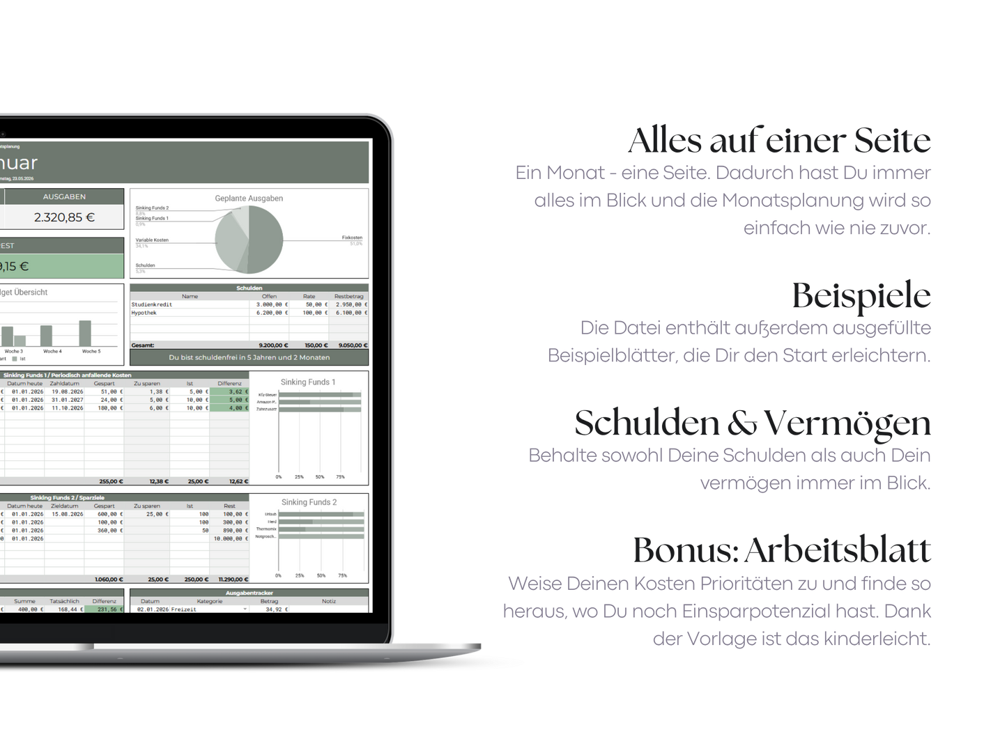 Digitaler Budgetplaner