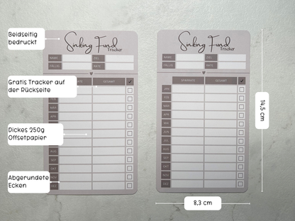Sinking Fund Tracker Hochformat