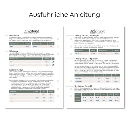 A5 Deluxe Binder Budgetplaner Set