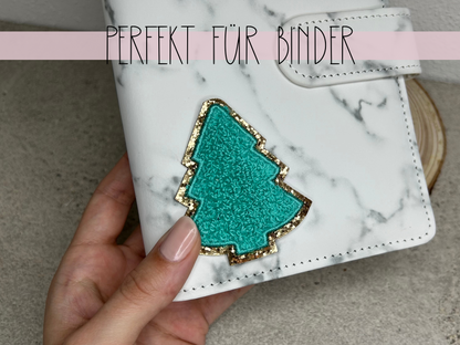 Glitzer Patches Tannenbaum