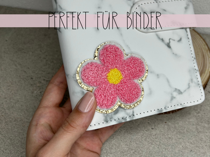 Glitzer Patches Blume
