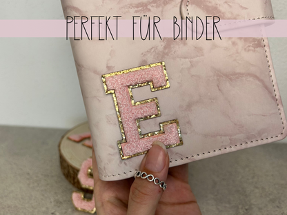 Glitzer Patches Rosa