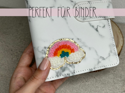 Glitzer Patches Regenbogen