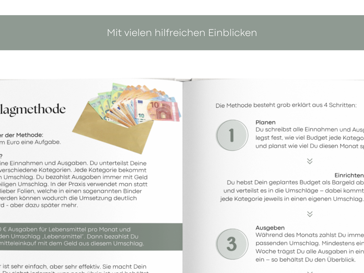 Digitales Workbook Umschlagmethode fürs Tablet