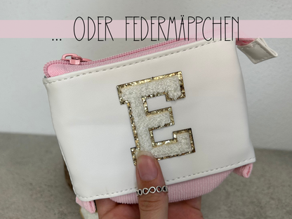 Glitzer Patches Weiß