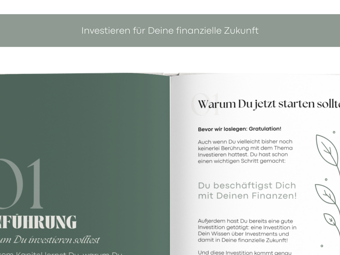 Digitales Workbook Investieren fürs Tablet