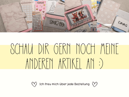 A6 Zip Glitzer Binder - Budgethelden