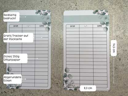 10x Budget Sheets Eukalyptus