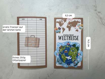 Weltreise Klappkarte