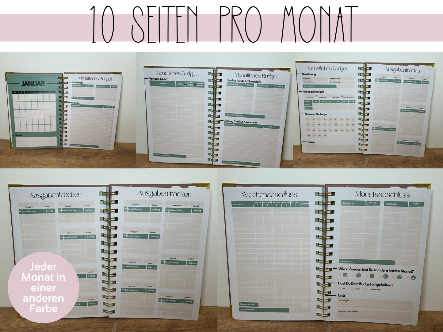 NEU Premium Jahresplaner A5 Gebunden