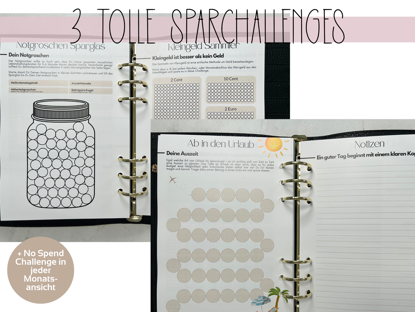 NEU Jahresplaner 2026 Datiert A5 Einlagen gelocht