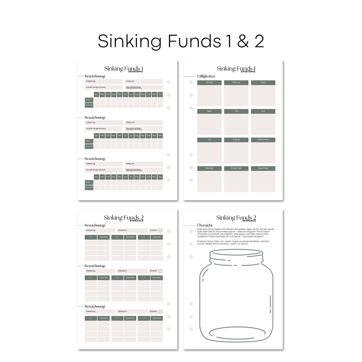 A5 Deluxe Binder Budgetplaner Set