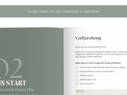 Digitales Workbook Umschlagmethode fürs Tablet