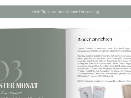 Digitales Workbook Umschlagmethode fürs Tablet