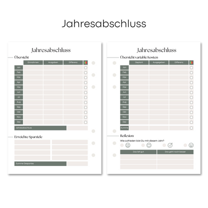 A5 Deluxe Binder Budgetplaner Set