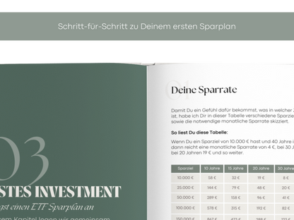 Digitales Workbook Investieren fürs Tablet