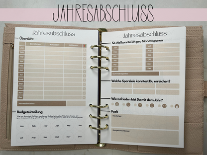 NEU Jahresplaner A5 Einlagen gelocht