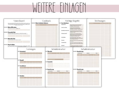 NEU Jahresplaner 2026 Datiert A5 Einlagen gelocht