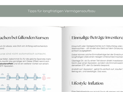 Digitales Workbook Investieren fürs Tablet