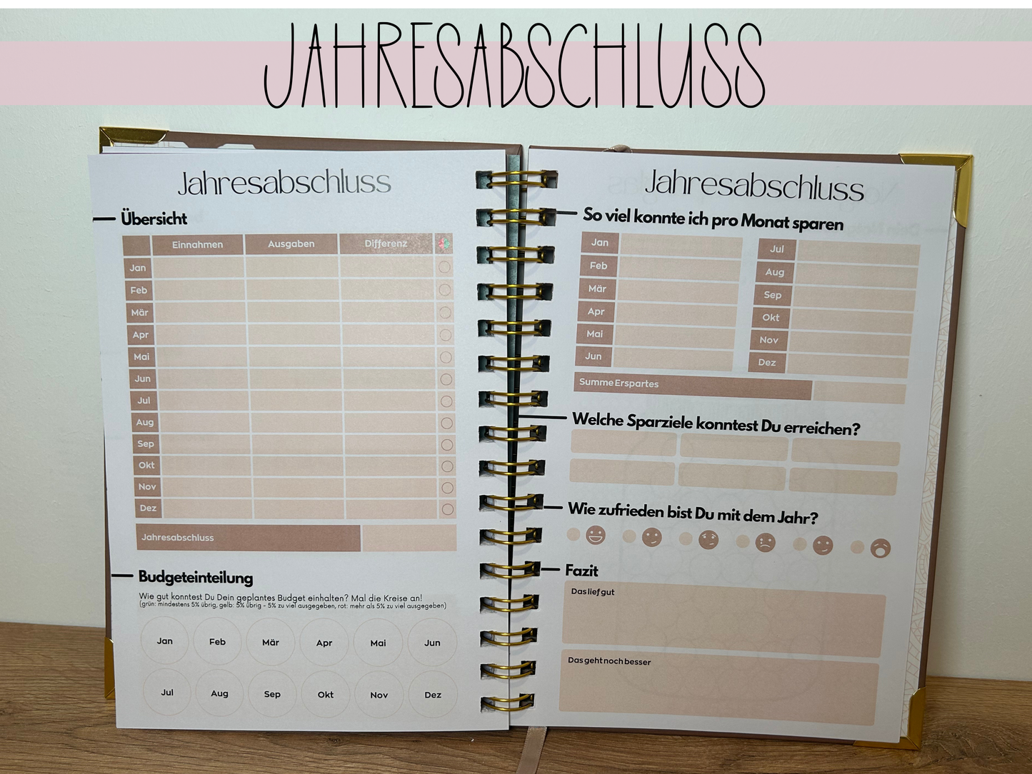 NEU Premium Jahresplaner A5 Gebunden