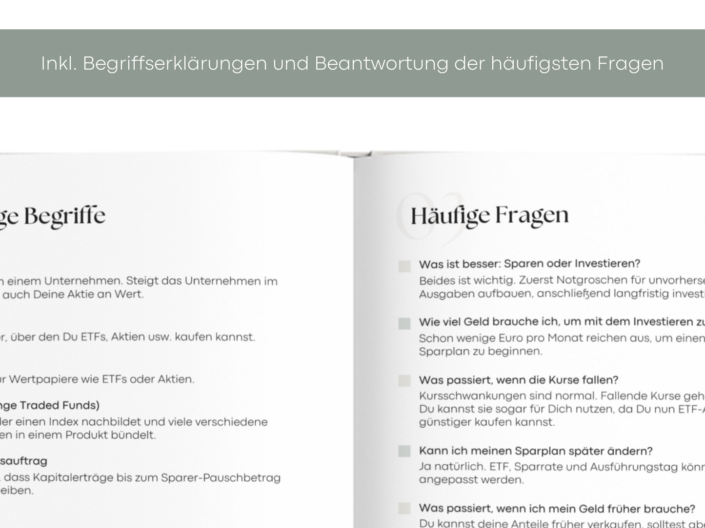 Digitales Workbook Investieren fürs Tablet